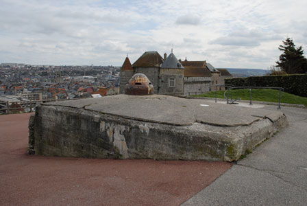 Auch im Château von Dieppe hatte sich ein Gefechtsstand etabliert
